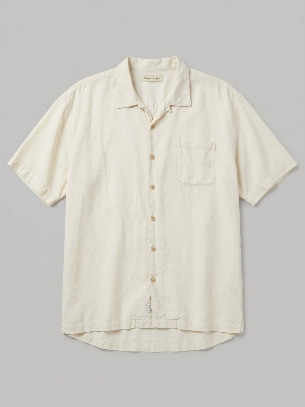 Tommy Bahama Off White 100% Silk Button Down Shirt Size XXL